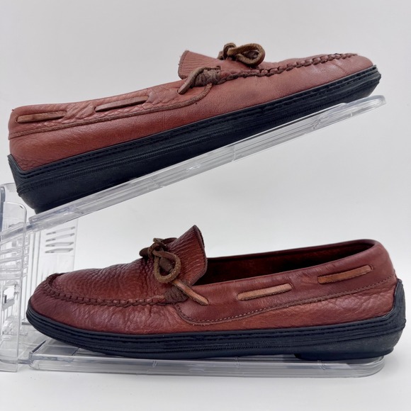 EUC Cole Haan Mens‎ Pebbled Leather Driving Moccasin Loafers Made in Brazil 8.5B main image 7